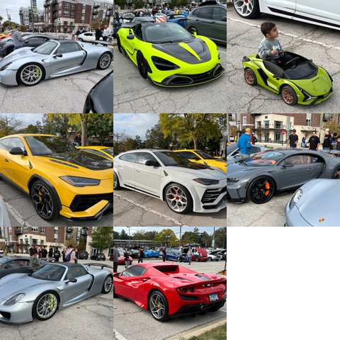 Scenes from a recent car show - Full view